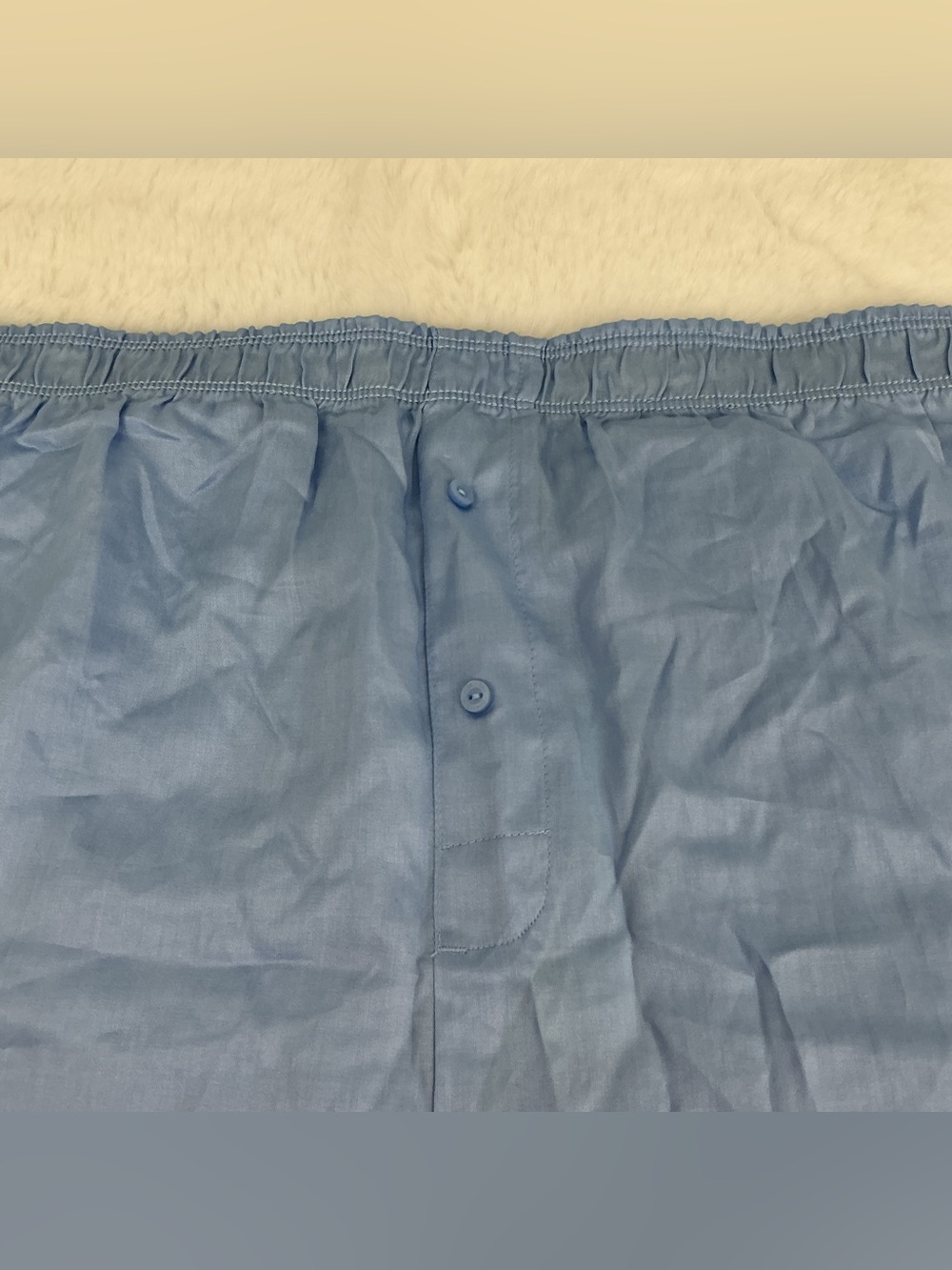 PINK Victoria's Secret Tencel Boxy Pajama Shorts - Light Blue Satin Boxer Shorts - Picture 4 of 9